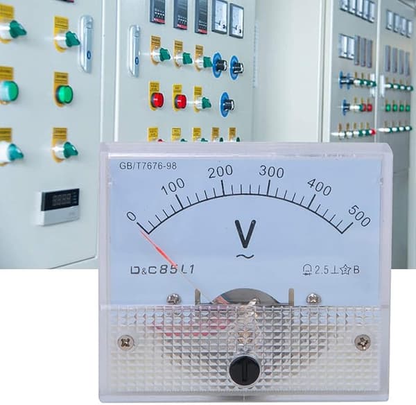 Analog Voltmeter Mätare-Visare AC Voltmeter 0-500V Skalområde V