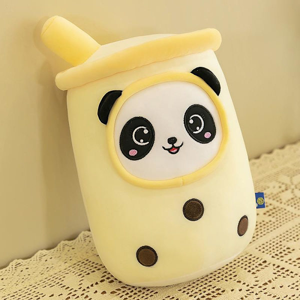 Söta plyschleksaker mjölk tekopp kudde plushise bubbla te plushie mjuk stoppning (9,45 tum)