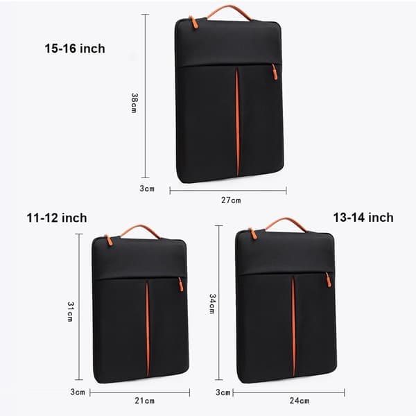 13 15 tommer laptop håndtaske Ultrabook etui SORT 11 - 12 tommer Sort 11 - 12 Sort