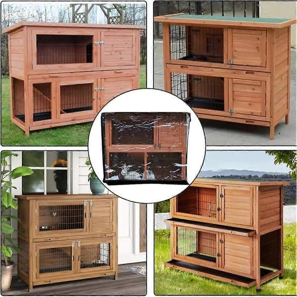 Cage Cover Waterproof Windproof Pet Winter Protection Accessories Double Rabbit Cage Dust Cover for Wi