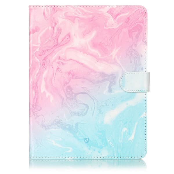 Delicious leather case marble, pink/green, iPad mini 4 Rosa/Blå