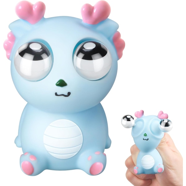 Squeeze Stress Relief Toy Ögonpoppande Drake Rolig Ögonboll Sprängleksaker Pop Out Eyes Leksak för Födelsedagspresenter, Festfavoriter, Perfekt Present för Alla Tillfällen Light green