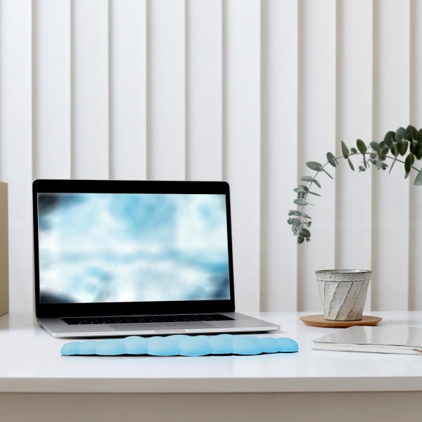 Tangentbord Cloud handledsstöd, mjukt bekvämt sött tangentbord handledsstöd Antisladd Ergonomiskt stöd Moln skrivbord handledsstöd & Memory Foam(blå)