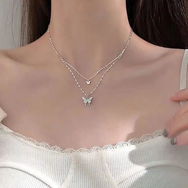 Perhoskaulakoru Hyvä Elegantti Perhosriipus Persoonallisuus Muoti Soliskuja Ketju