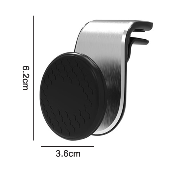 F19 Sølv-Metall Magnetisk Biltelefonholder