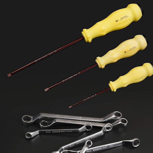 Triangular Screwdriver Set 4mm 3.5mm 3mm 2.5mm 2mm S2 Triangular Screwdrivers Steel Magnetic Tool Kit with Non-slip Plastic Handle 5 Pieces
