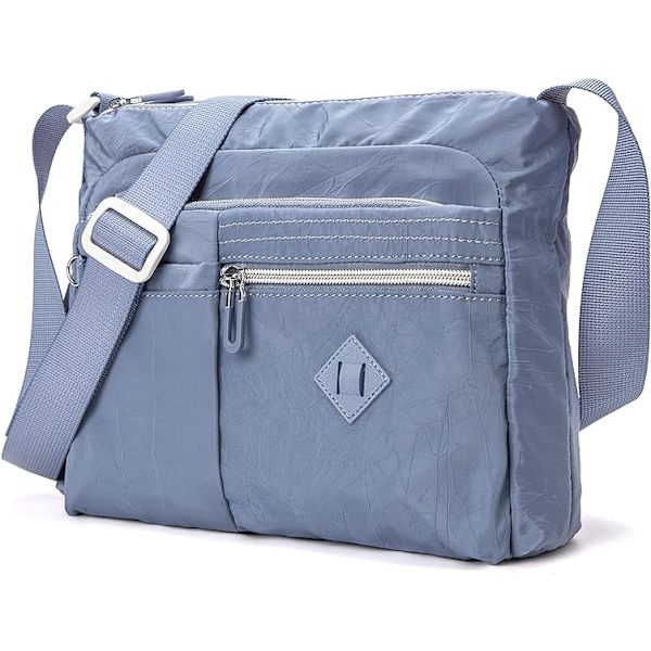 Crossbody-väska för kvinnor, vattentät, lätt, casual axelväska, handväska, ryggsäck