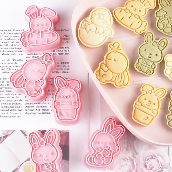 3D Easter Cookie Molds Reusable DIY Fondant Cake Candy Biscuit Cutter Practical Kitchen Baking Gadget