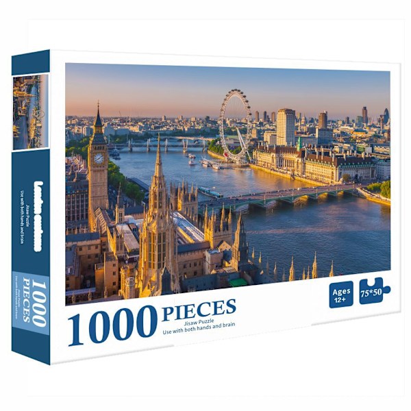 1000-delars pussel barnleksak pussel leksak julklapp (B)