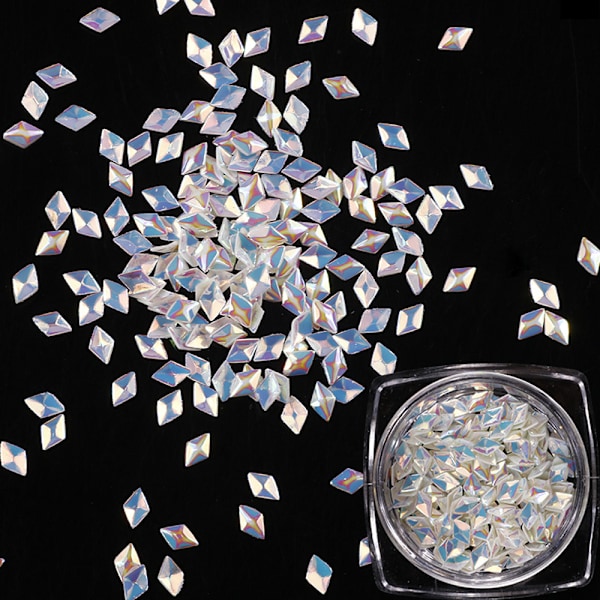 Nail Art Diamond Sequins Stereo Rhombus-1g Pack 12 Färger Setmake up