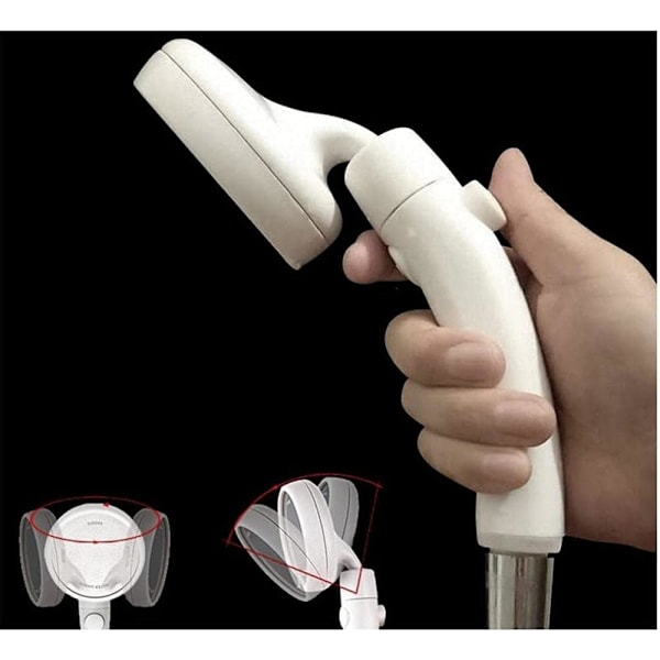 Duschhuvud Duschhuvud Handdusch Anti Kalk Duschhuvud Anti Kalksten 360 Rotation Konstant Temperatur Och Vit Fin Duschhuvud-2 Pack