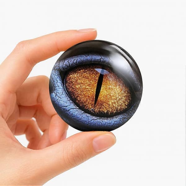 3D Video Ball Elektronisk Displayboll Sharingan Animation Trendig Lek Cool Teknikpresent Skrivbordsdekoration B White