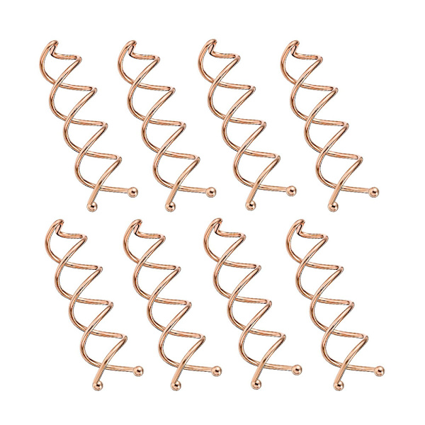 20 Spiralhårnålar Twist Clips Runda Hårklämmor Hårstyling Spiral För Diy Hårstyling Nålar Twist Clips-Rose Gold
