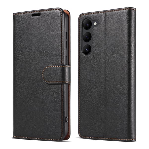 Wallet Case for Samsung Galaxy A17 5G - Magnetic Leather Case, Protective Phone Cover, Durable Black