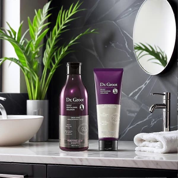 Fugtgivende shampoo og balsam-sæt til kruskontrol og blødt hår 385 ml 250 ml duo Conditioner