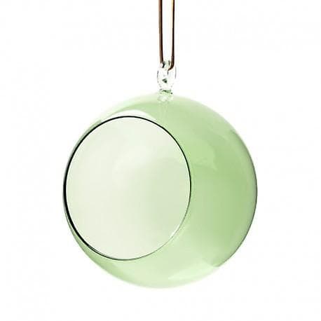 Glass ball 12 cm in diameter for plants or candles from