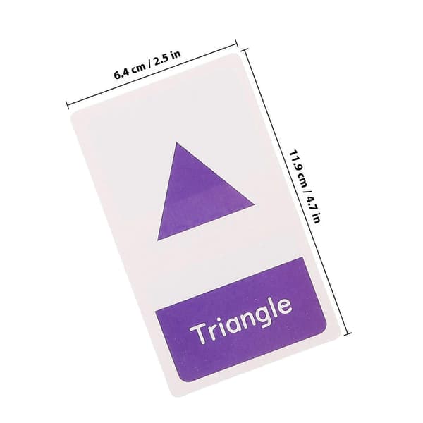 Førskole Flashcards Kognitiv Udvikling Undervisningsværktøjer Til 1 Sæt 11.9x6.4x0.1CM Multi