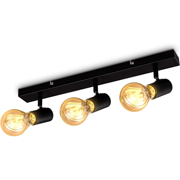 Taklampor med 3 spotlights, moderna takräls och ledstänger, kök, vardagsrum, korridor, matsal