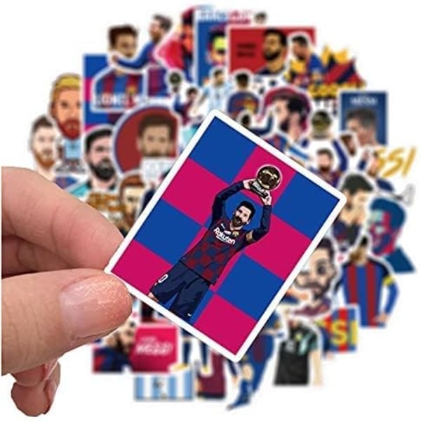 Jalkapalloilija Messi -tarrat, pienet tarrat | 50 kpl | Hydro-pulloihin, kannettavan tietokoneen puhelinkoteloon, tietokoneeseen, vesipulloon…