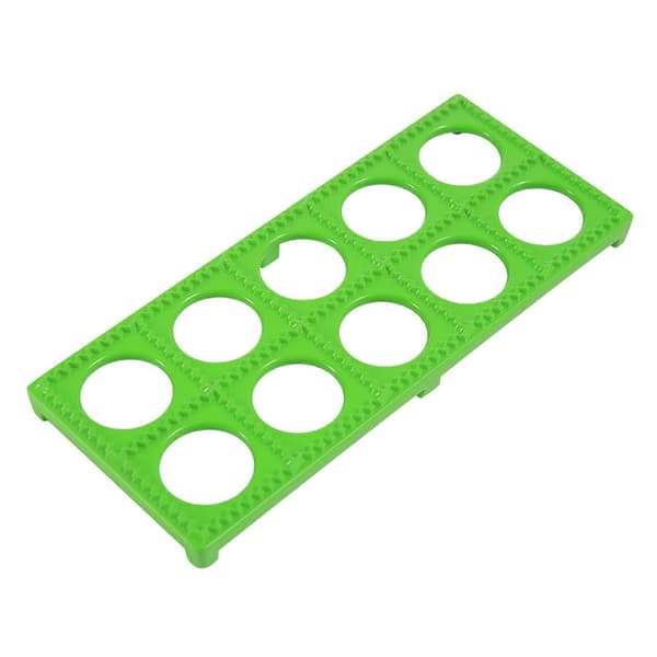 Dumpling Maker Deigpresse Ravioli-form Dumplingform DIY Maker Dumpling Pelmeni Form Pastaform 10 Hull Grønn