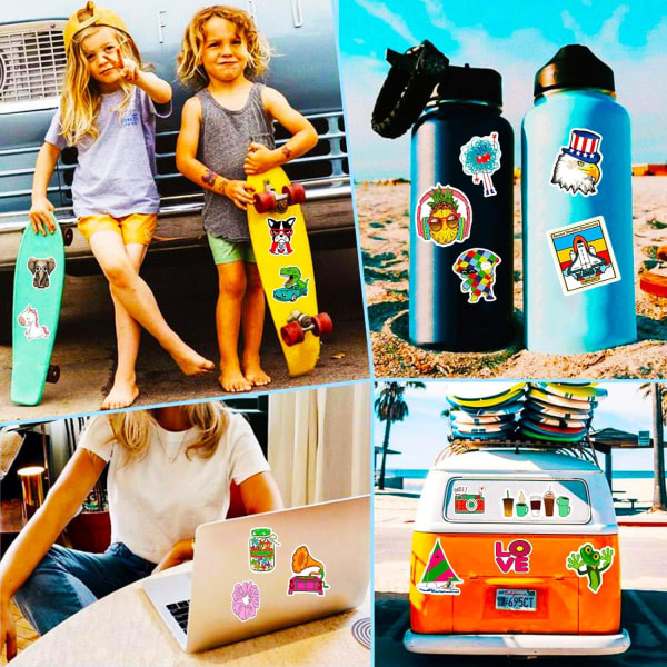 200 st söta estetiska klistermärken Bulk för barn tonåringar, vinyl Vsco vattentäta klistermärken för vattenflaska Laptop Phone Skateboard