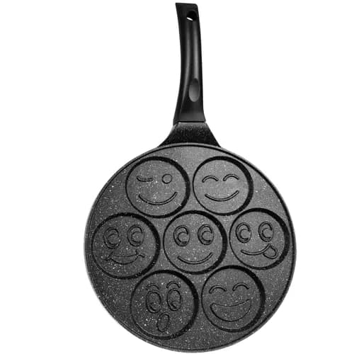 Stegepande til Æg & Pandekager - Emoji / Smiley black