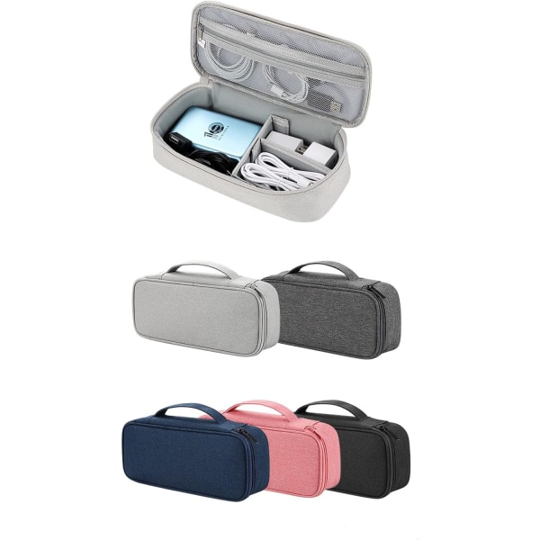 Multifunksjonell Elektronisk Veske Vanntett Bærbar Kabelveske, Oppbevaringstilbehør Universal Organiseringsveske for Objekter, Harddisk, USB-nøkler, Harddisk...
