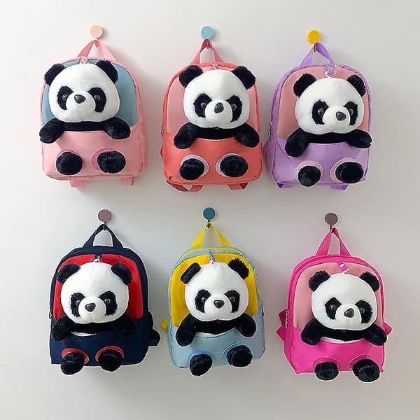 Mini rygsæk til småbørn, Panda dukke skoletaske