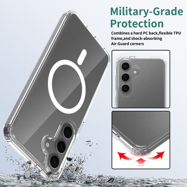 for Samsung S26 Case - MagSafe Case Shockproof Protection Transparent Transparent