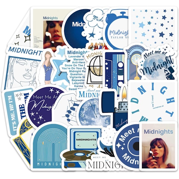 Taylor Stickers Merch Swift Albums Stickers Merchandise Vinyl Vattentäta Laptop Vattenflaska Stickers (Paket med 50) N1-5
