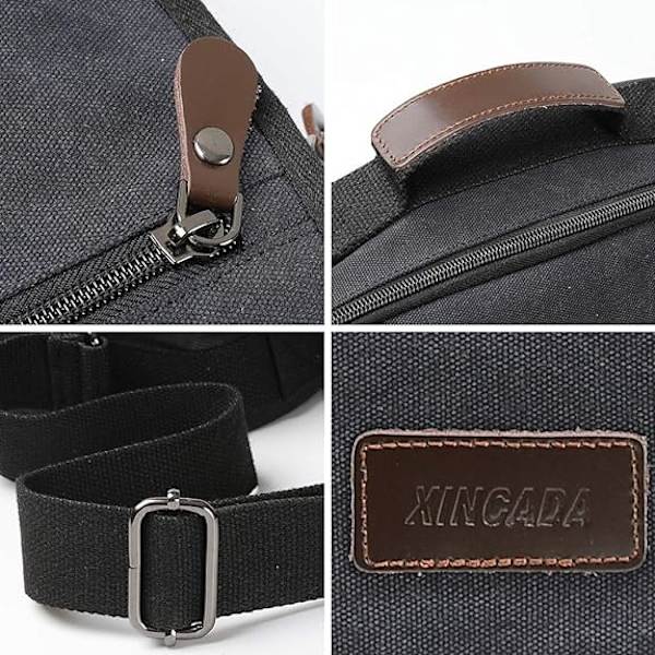 Herrväska Messenger Bag Canvas Axelväskor Resväska Herr Handväska Crossbody Väskor för Arbete Affärer