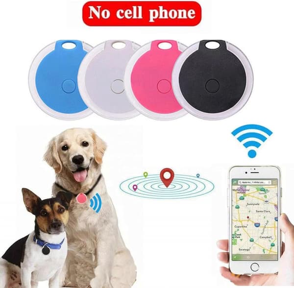 4 pcs Mini GPS Tracker for Cat and Dog, Waterproof, Prevents Loss