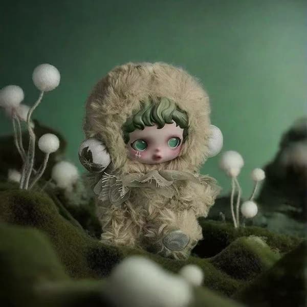 SKULLPANDA Light Weaving Garden Series Blind Box SP Vinyl En blind boks uden en figur.
