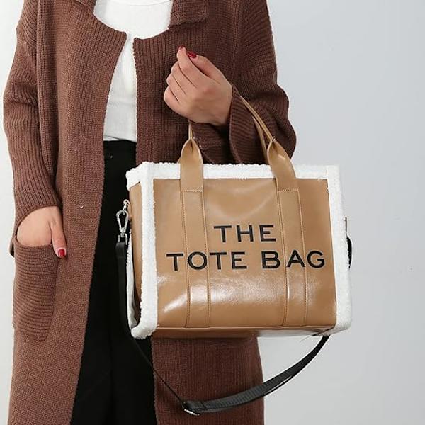 Canvas Tote Bags för kvinnor Handväska Tote Väska med dragkedja Canvas Crossbody Väska för kontor, resor, skola