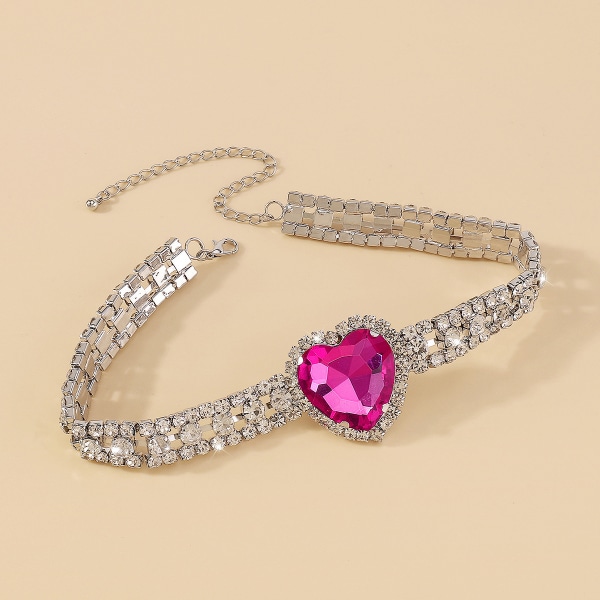 Barokk lett luksus klo kjede full diamant elegant halskjede romantisk søt kjærlighet middag halskjede choker