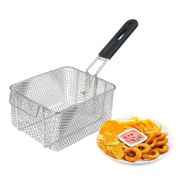 Kompakt friturekurv i rustfrit stål til fisk og chips 26s
