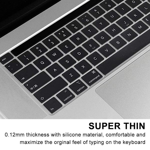 Ultra Slim tangentbordsöverdrag kompatibel med MacBook Pro - Transparent