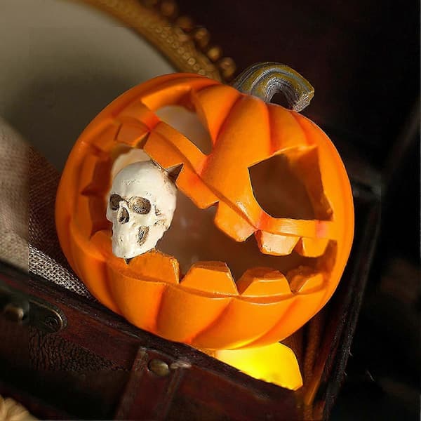 Halloween Græskar Lanterne Indretning Halloween Sød Spøgelsesgræskar Pynt