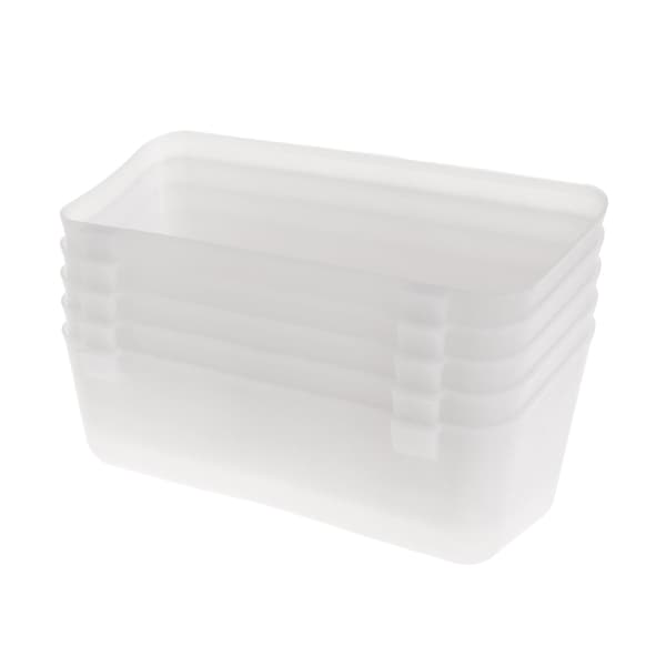 5-pack Bird Feeder Plastic Cups Parrot Food Water Bowl Cage Coop Cup