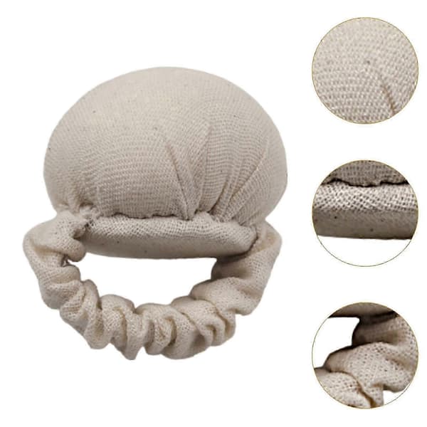 Nålepute Ring Finger Nålepute Bærbar, Lett, Retro Nåleholder for Beige