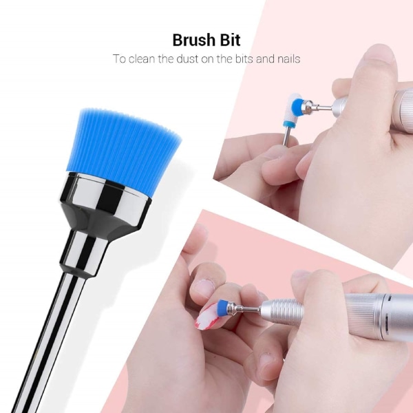 Neglelakkfjerner poleringshode sett med 10-lasermake up