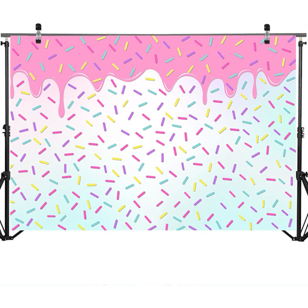 Donut Baggrund Donut Fødselsdag Sød En Drys Party Dekorationer Foto Baggrunde Donut Voks Op Baby Shower Fotografi Baggrund (7x5ft)
