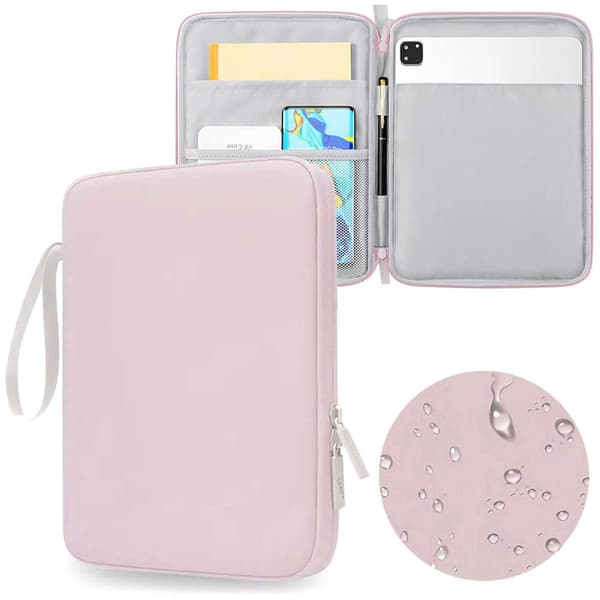 Taske, etui, beskyttelsesetui til tablets op til 10,9 tommer, Rosa
