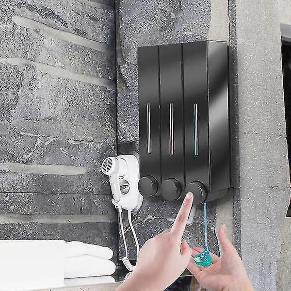 3-kammer -ant montering og er dispenser håndskumdispenser hjemmehotelbad single  black