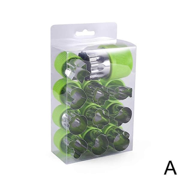 12 st formstål frukt grönsak mini kakform barnset form R9V5U:K