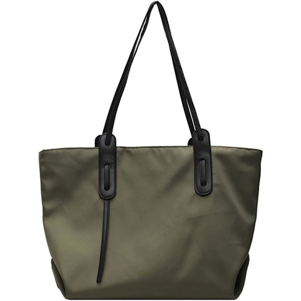 Kvinnors rymliga handväska Tote Canvas väska Casual Crossbody väska Vattentät axelväska Resväska (grön)