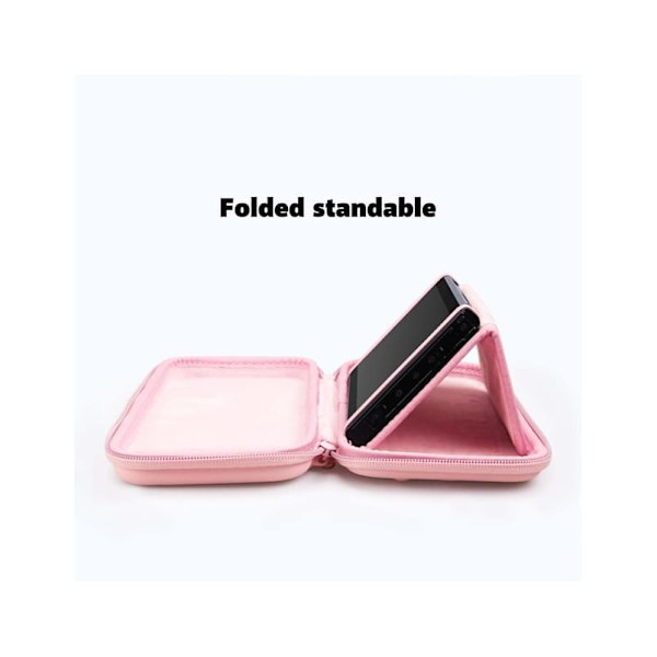 Nintendo Switch / Switch OLED Bæreetui, Bærbar Rejseetui med 10 Spilpatroner - Pink