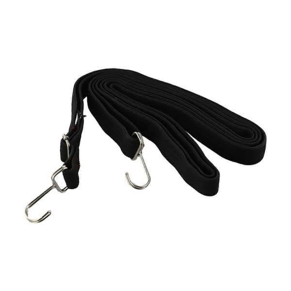 4 meter lång bungee-rep med krokar, kraftig bagagerem, elastisk gummirem, fast bandkrokstillbehör red