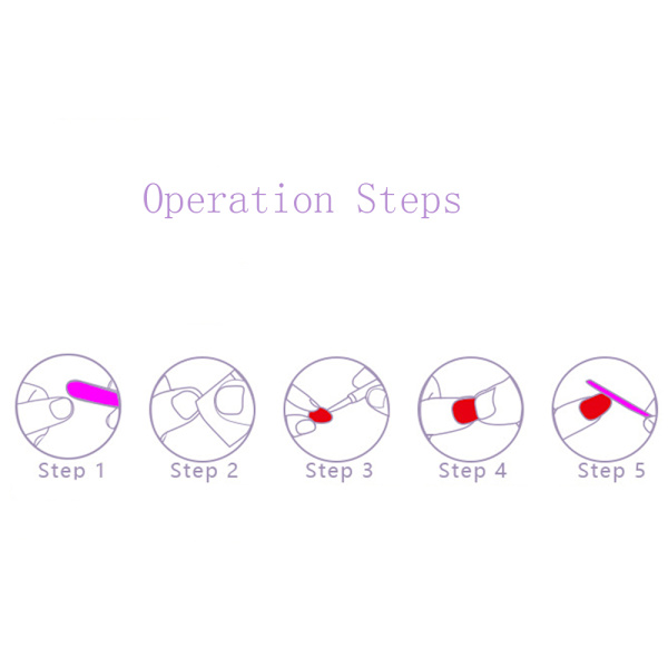 Kød Pulver Pink Lang Negle Patchmake up