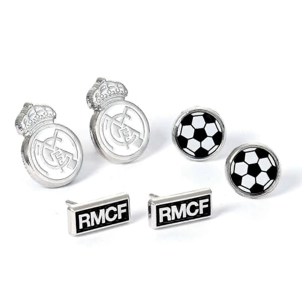 Real Madrid Sæt med 3 ørestikker RMES0007s Silver